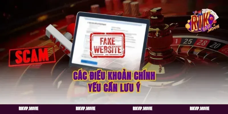 Các điều khoản chính yếu cần lưu ý