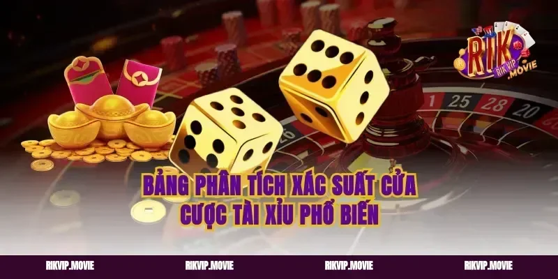 Bảng Phân Tích Xác Suất Cửa Cược Tài Xỉu Phổ Biến